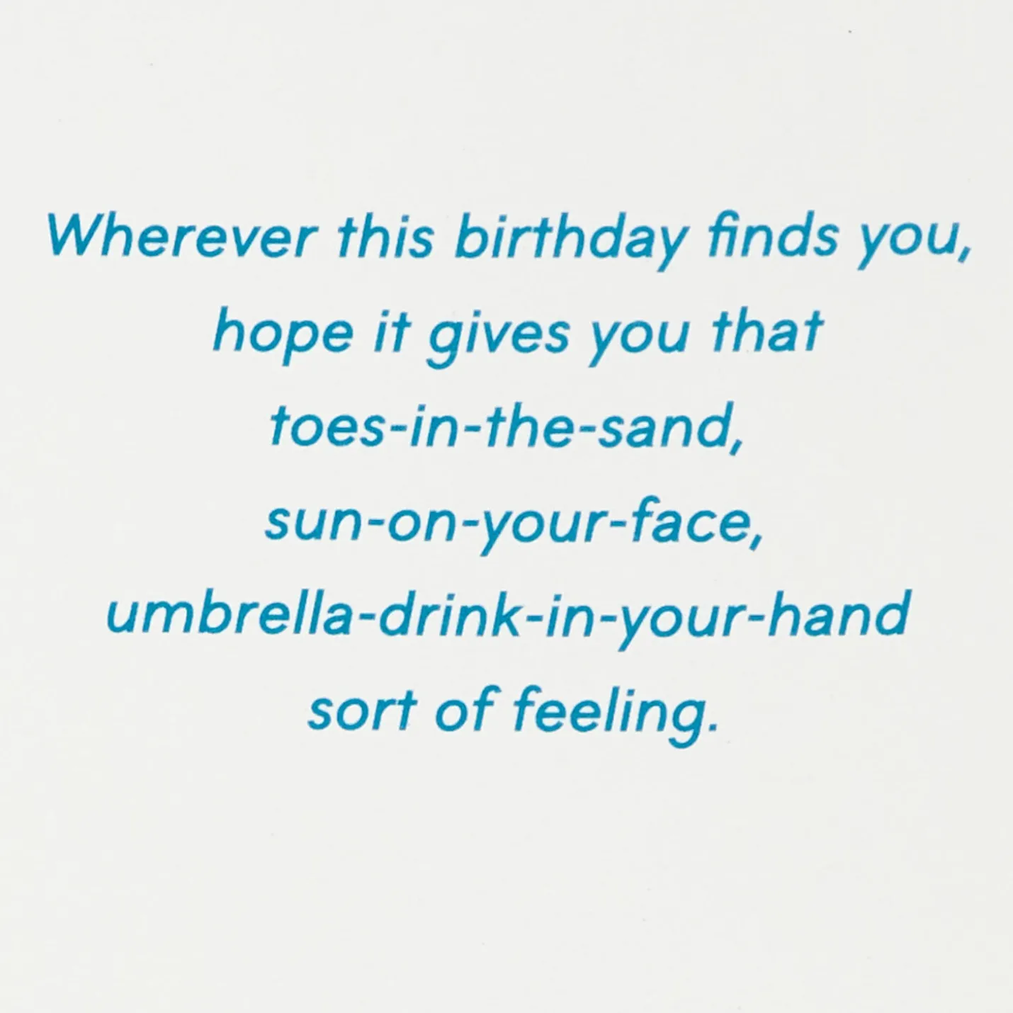 Take It Easy Birthday Card