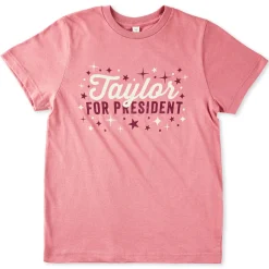 Taylor for President Pink Kids' T-Shirt