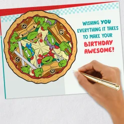 Teenage Mutant Ninja Turtles More Pizza Birthday Card for Nephew
