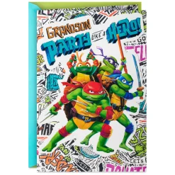Teenage Mutant Ninja Turtles: Mutant Mayhem Party Like a Hero Birthday Card for Grandson