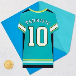 Terrific 10 Sports Jersey 10th Birthday Card