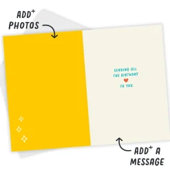 Text Message Bubbles Custom Birthday Card