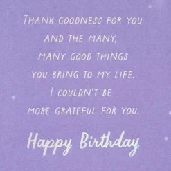 Thank Goodness for You Birthday Card for Friend