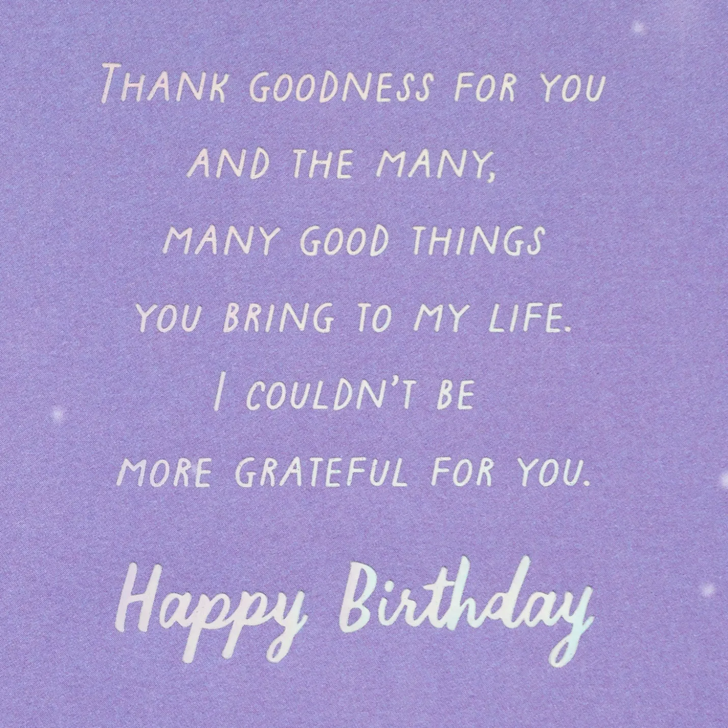 Thank Goodness for You Birthday Card for Friend