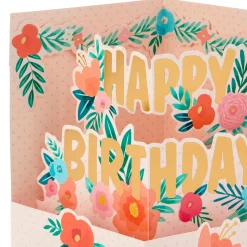Thankful for You 3D Pop-Up Birthday Card