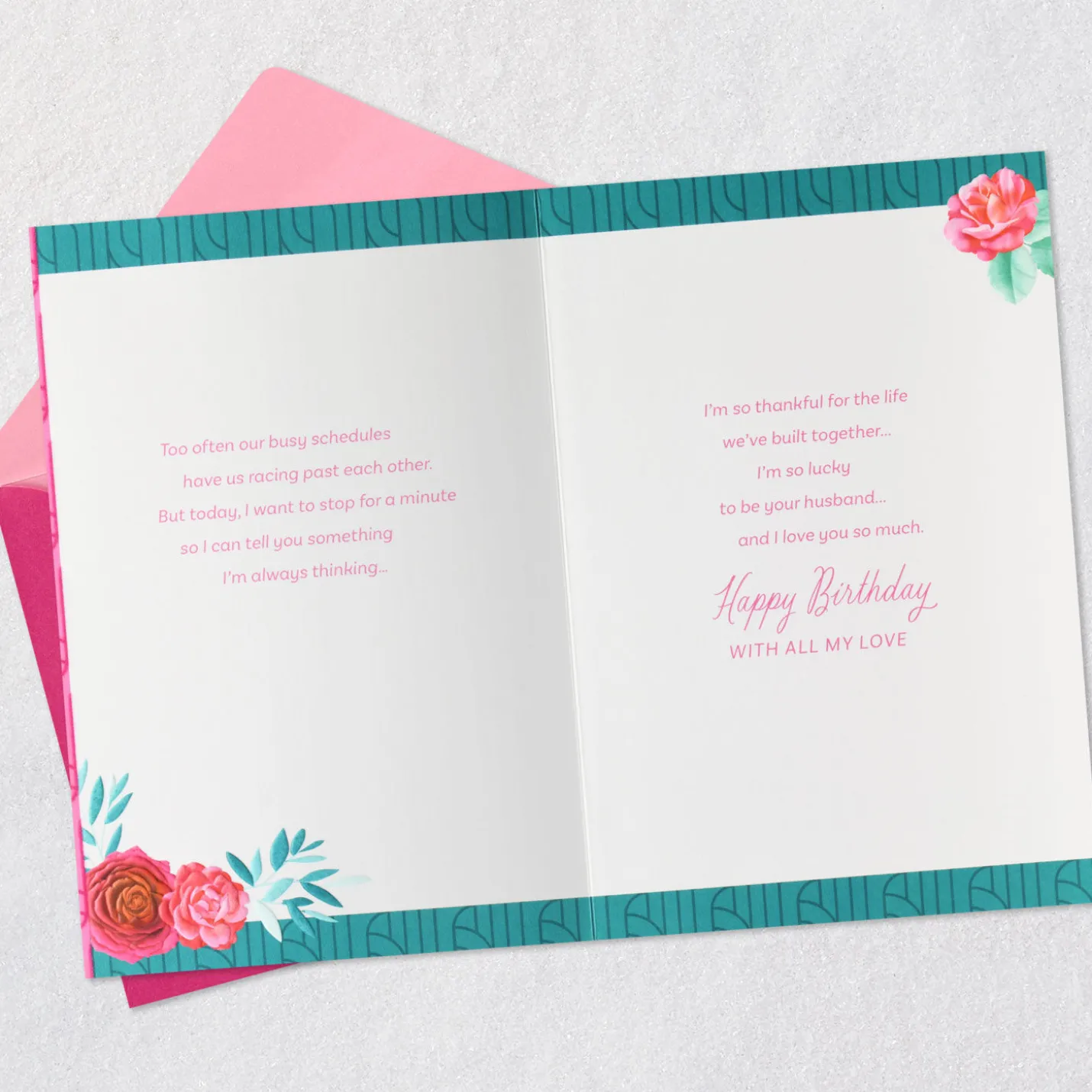 Thankful for the Life We've Built Together Birthday Card for Wife