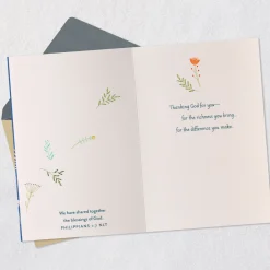 Thanking God for You Religious Friendship Card