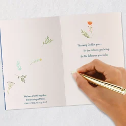Thanking God for You Religious Friendship Card