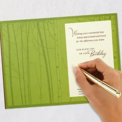 Thanking God for You Religious Birthday Card