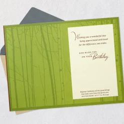 Thanking God for You Religious Birthday Card