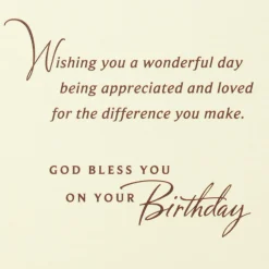 Thanking God for You Religious Birthday Card