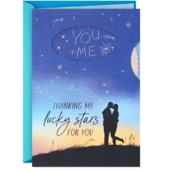 Thanking My Lucky Stars for You Birthday Card for Husband With Spinner Wheel