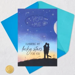 Thanking My Lucky Stars for You Birthday Card for Husband With Spinner Wheel