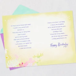 Thanks for Being a Really Good Friend Birthday Card
