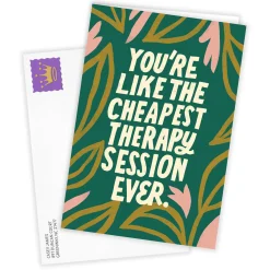 Thanks for the Cheap Therapy Funny Custom Card