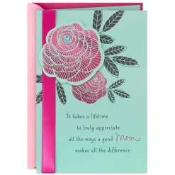 Thanks for a Lifetime of Love Birthday Card for Mom