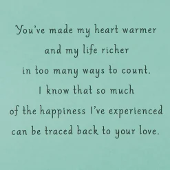 Thanks for a Lifetime of Love Birthday Card for Mom