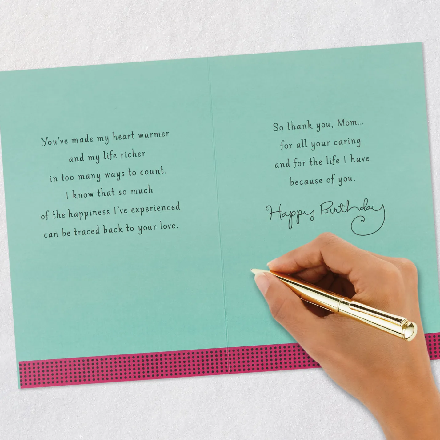 Thanks for a Lifetime of Love Birthday Card for Mom