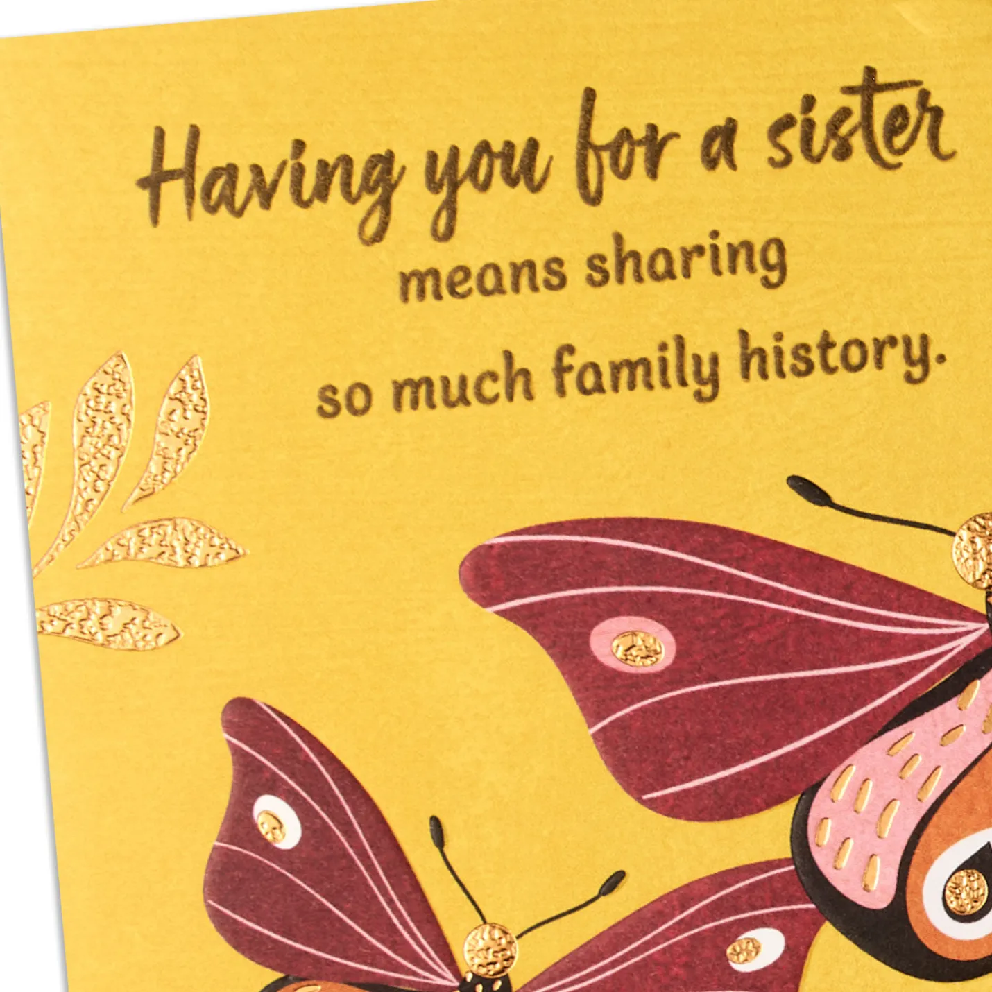 Thanks for Always Being There Card for Sister