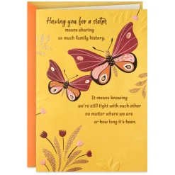 Thanks for Always Being There Card for Sister