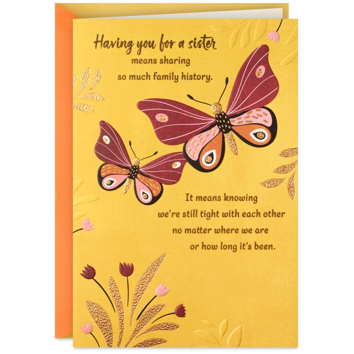 Thanks for Always Being There Card for Sister
