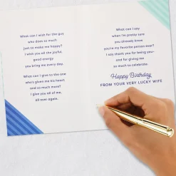 Thanks for Being You Birthday Card for Husband From Wife