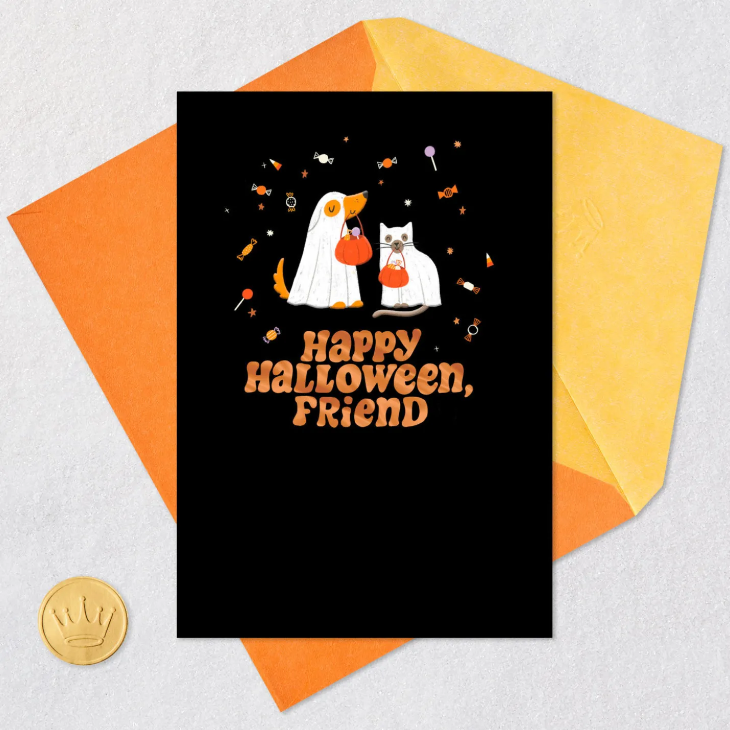Thanks for Raising My Spirits Halloween Card for Friend