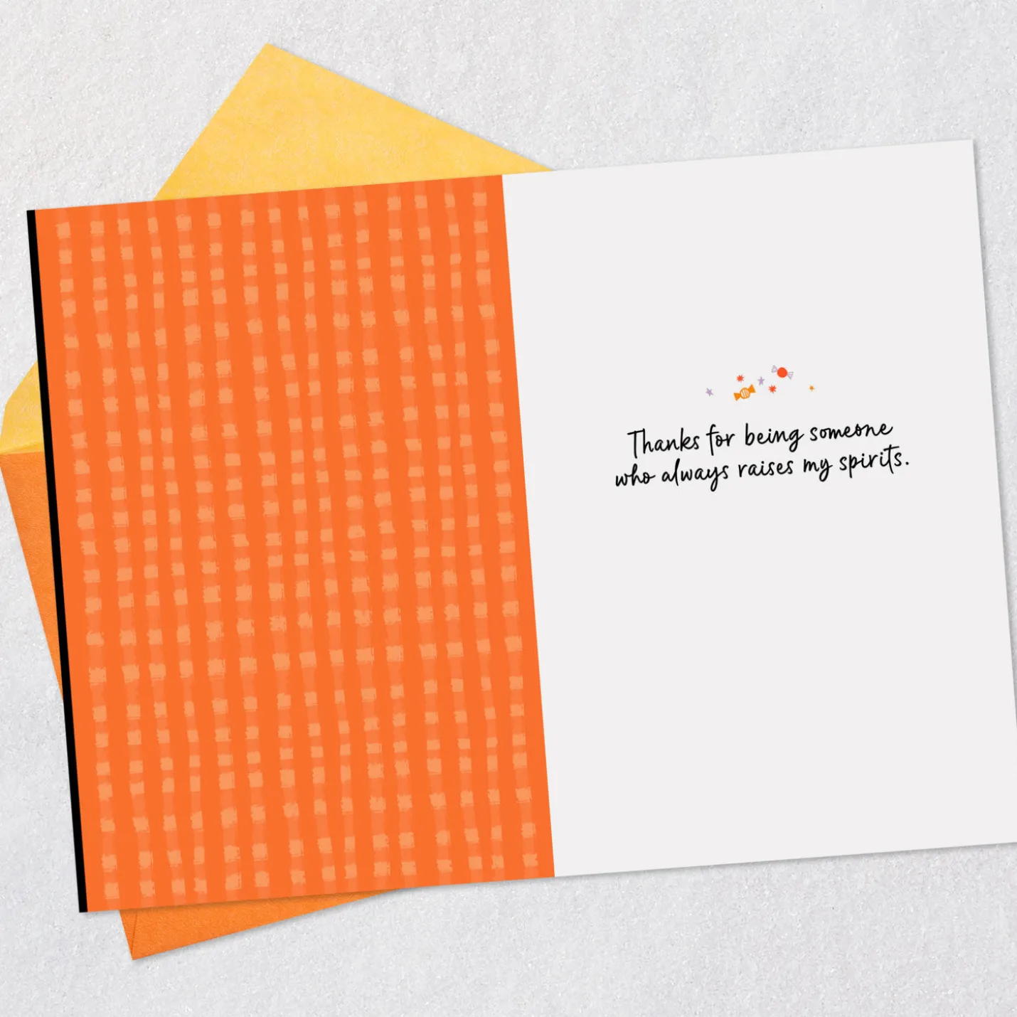 Thanks for Raising My Spirits Halloween Card for Friend
