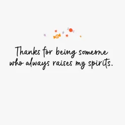 Thanks for Raising My Spirits Halloween Card for Friend