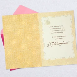 Thank You for Everything Spanish-Language Birthday Card for Mom