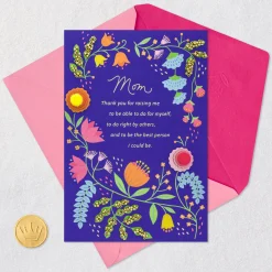 Thank You for Raising Me Birthday Card for Mom