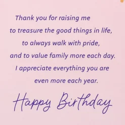 Thank You for Raising Me Birthday Card for Mom