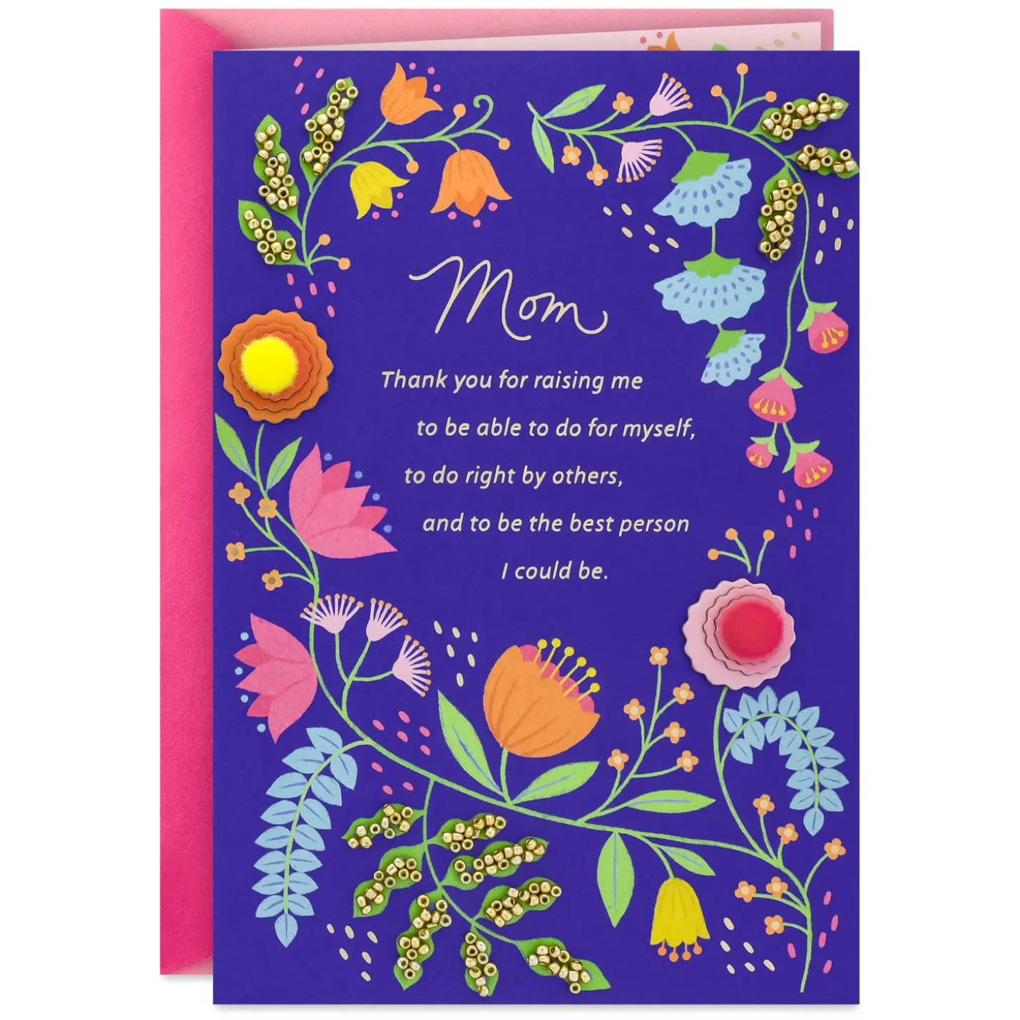 Thank You for Raising Me Birthday Card for Mom