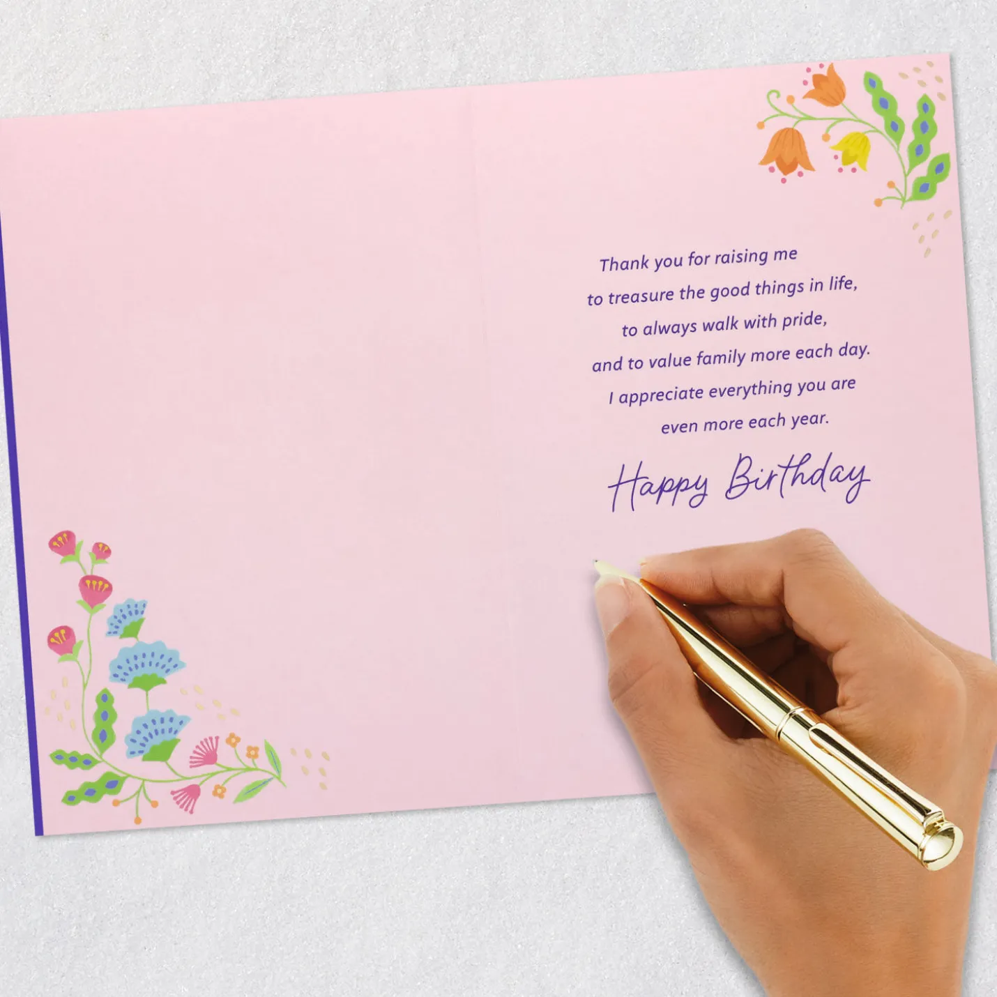 Thank You for Raising Me Birthday Card for Mom