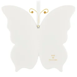 10th Anniversary Brilliant Butterflies Porcelain and Metal Ornament
