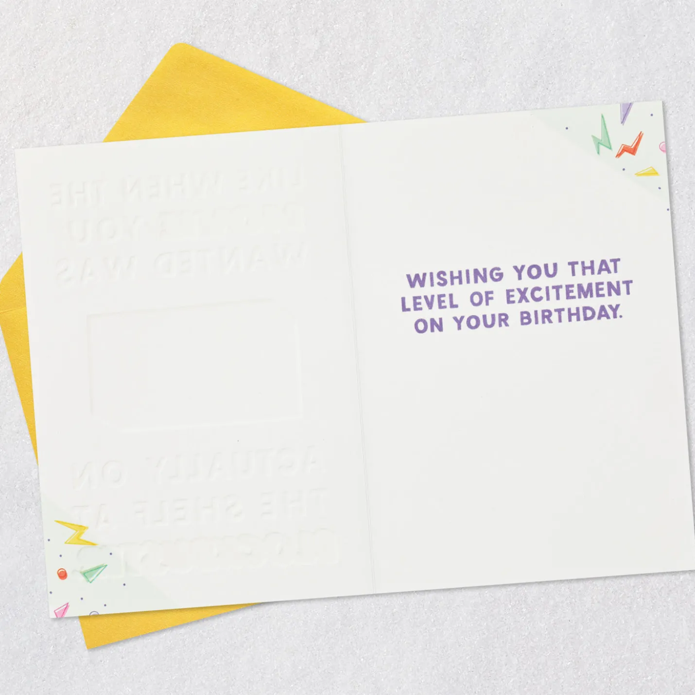 That Level of Excitement Funny Birthday Card