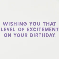 That Level of Excitement Funny Birthday Card