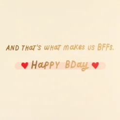 That's What makes Us BFFs Birthday Card for Friend
