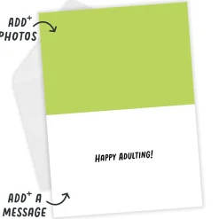18th Balloons Custom Birthday Card