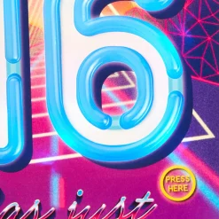 The Fun Has Begun Musical Light-Up 16th Birthday Card