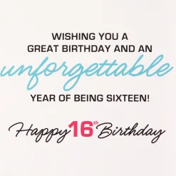 The Fun Has Begun Musical Light-Up 16th Birthday Card
