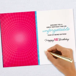 The Fun Has Begun Musical Light-Up 16th Birthday Card