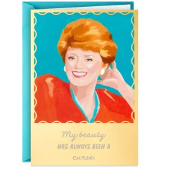 The Golden Girls Blanche My Beauty Is a Curse Funny Birthday Card