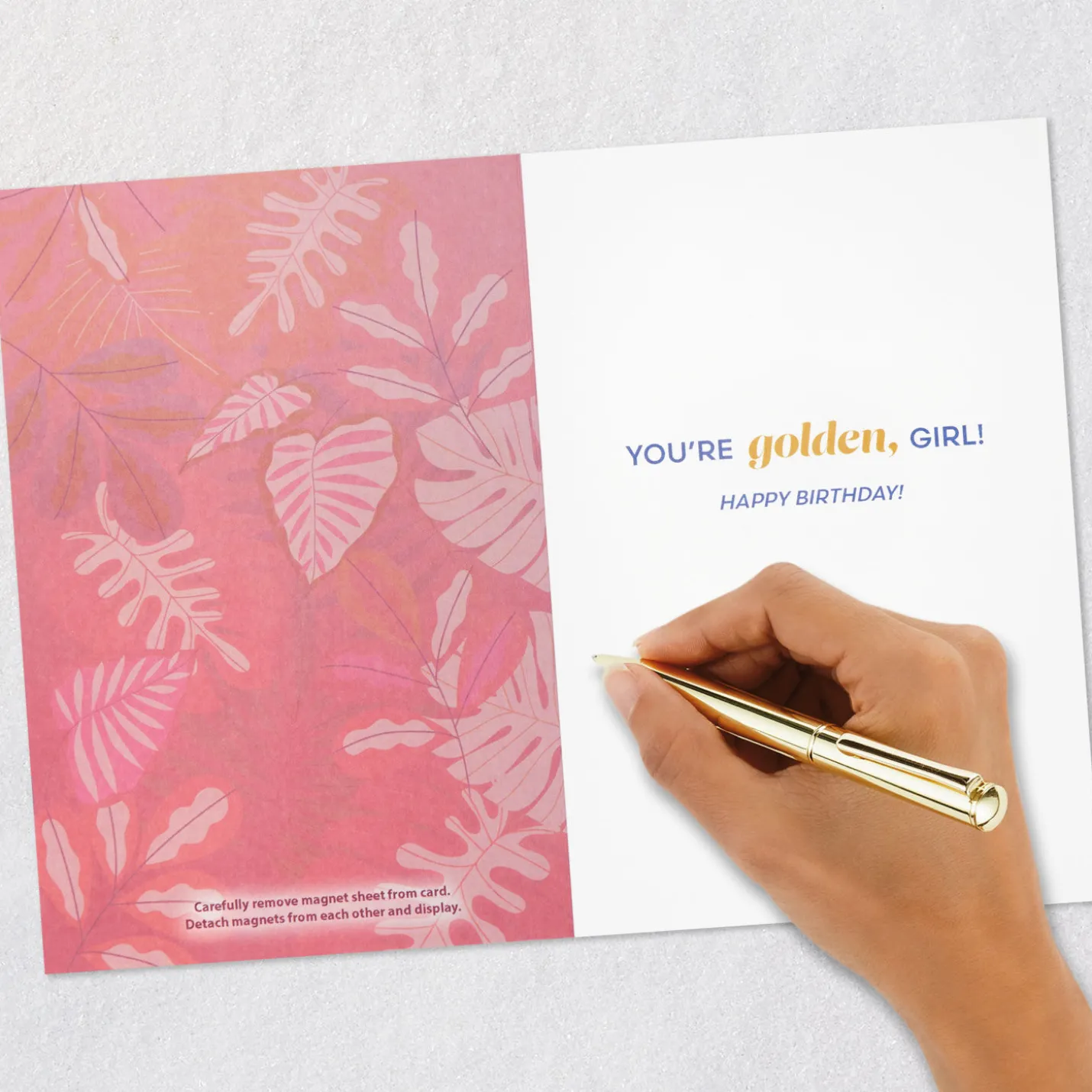 The Golden Girls You Are Golden, Girl Birthday Card With Removable Magnets