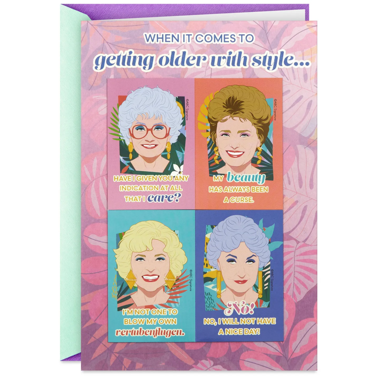 The Golden Girls You Are Golden, Girl Birthday Card With Removable Magnets