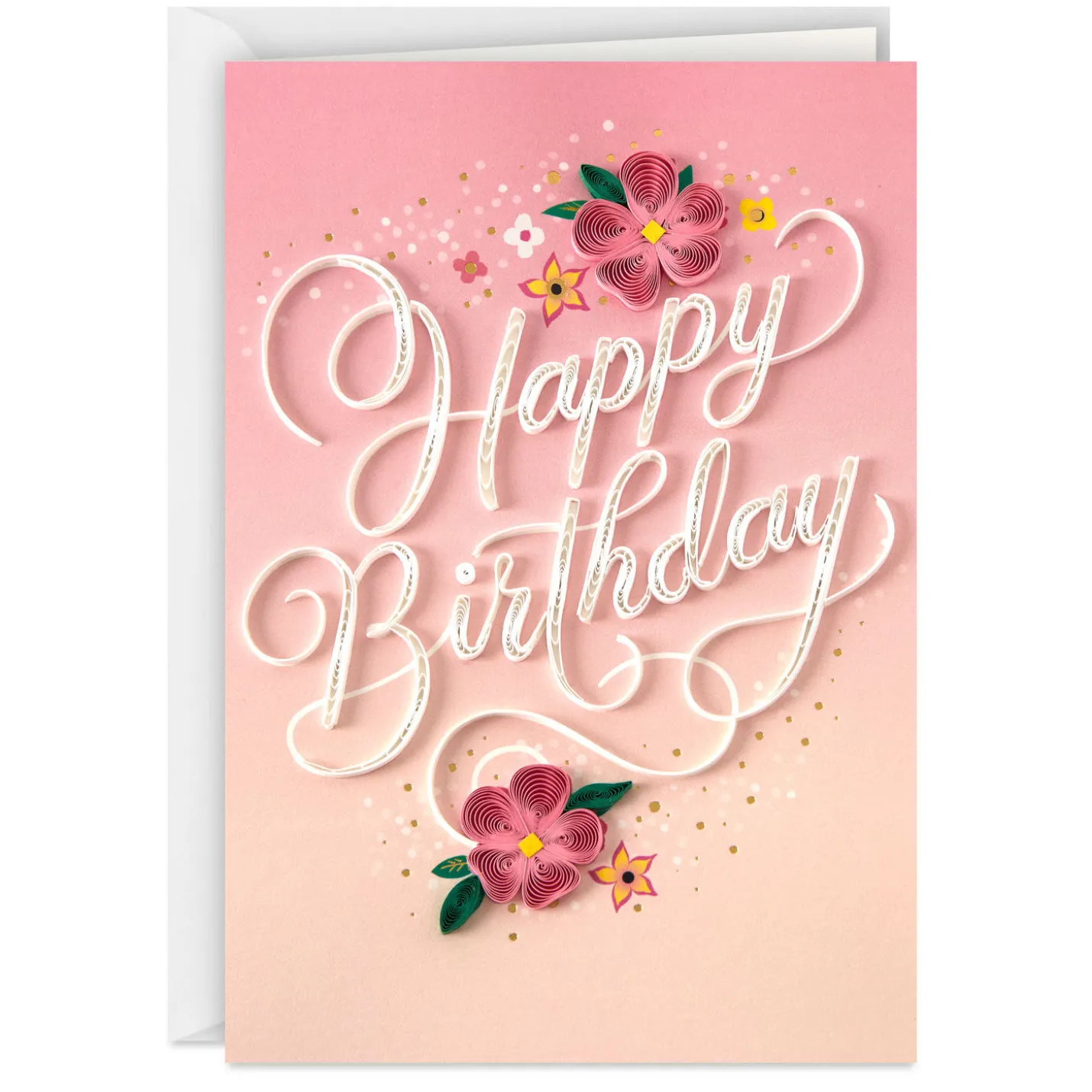 The Loveliest Reason to Celebrate Quilled Paper Handmade Birthday Card