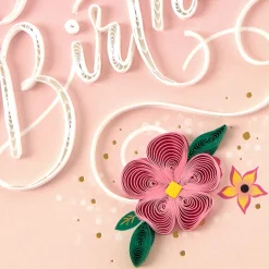 The Loveliest Reason to Celebrate Quilled Paper Handmade Birthday Card