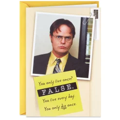 The Office Live It to the Fullest Funny Birthday Card