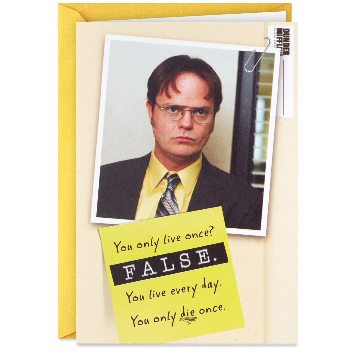 The Office Live It to the Fullest Funny Birthday Card