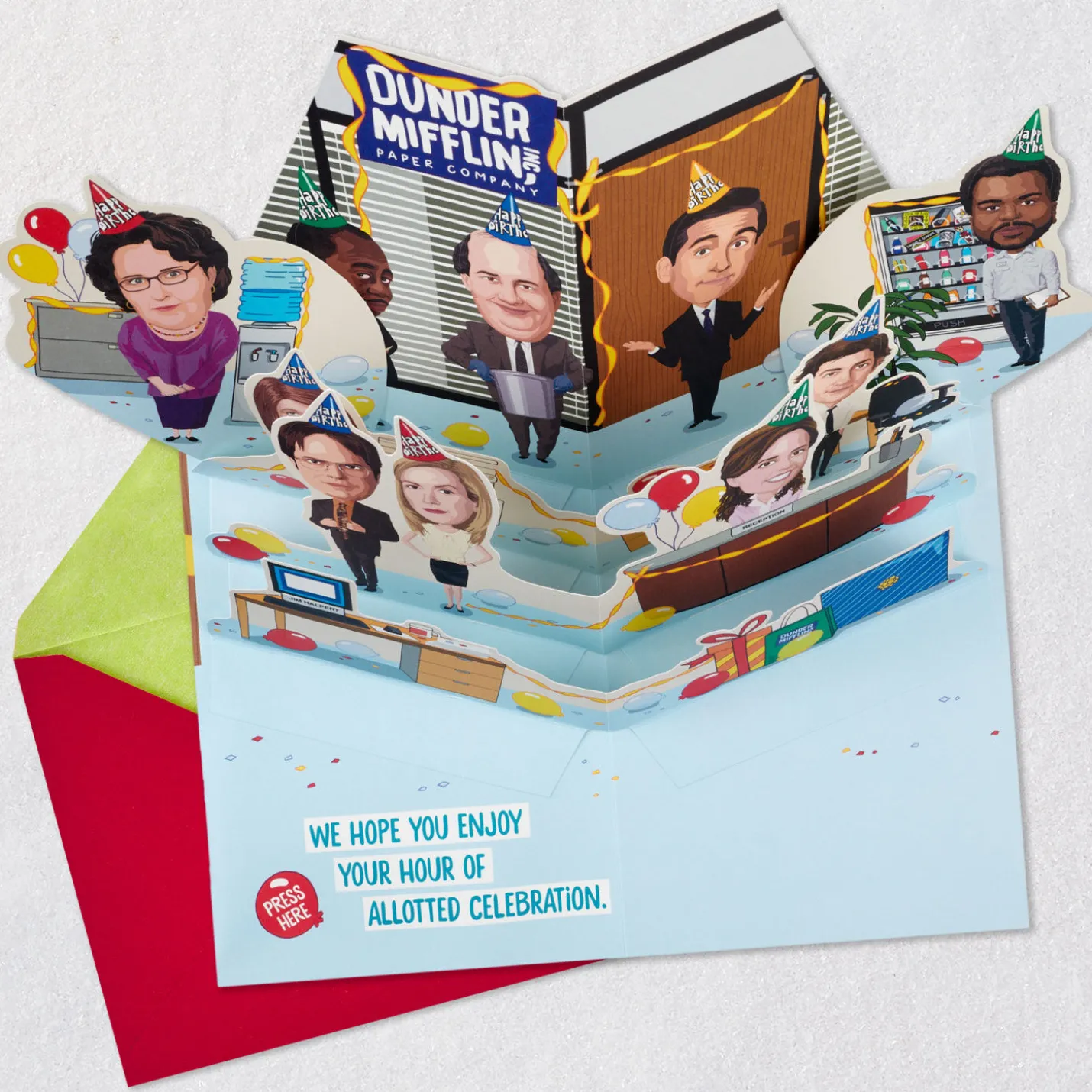 The Office The Party Planning Committee Funny Pop-Up Birthday Card With Sound